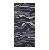 Bufanda tubular multifuncional Buff, modelo Original Ecostretch, con diseño estampado camuflado en tonos grises y negros. Accesorio versátil, ligero y transpirable, ideal para protección solar y actividades al aire libre.