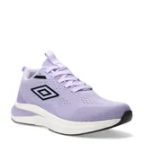 Championes urbanos Umbro modelo Vega, color violeta con detalles en negro y suela blanca. Presentan un diseño de malla transpirable con el logo de la marca en el lateral.