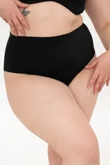 Bombacha de tiro alto confeccionada con fibra LYCRA®, de tacto suave y efecto segunda piel.