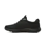 Championes deportivos Skechers modelo Summits Corlen, color negro, de diseño ligero con capellada de malla transpirable, cordones elásticos y suela flexible.