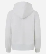 Campera deportiva Get Over de corte regular en color bordó, confeccionada en mezcla de algodón y poliéster. Posee capucha con cordón ajustable, cierre frontal de cremallera, mangas largas y bolsillos laterales tipo canguro.