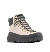 Botas de trekking Columbia Newton Alpine Pt Techlite para mujer, en color gris claro con detalles en negro y gris oscuro. Cuentan con empeine de ante, suela de caucho de alta tracción y cordones bicolor con ganchos metálicos.