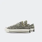 Championes Converse Chuck 70 Low con estampado de piel de serpiente en tonos grises y negros.