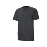 Remera deportiva Puma Performance Heather de hombre, color gris oscuro jaspeado, de corte clásico y mangas cortas.