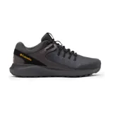 Championes Columbia modelo Trailstorm WTRPF, color negro con detalles en amarillo. Diseño técnico de trail running con malla transpirable, refuerzos sintéticos y suela de alto agarre.