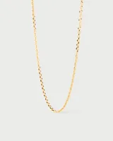 Collar de cadena fina en oro de 18k, modelo básico y elegante de PDPAOLA.