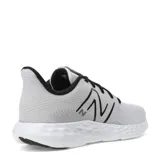 Championes New Balance Running Course 411 V3 para hombre, color gris con detalles en negro y blanco.