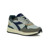 Championes Diadora Vinfa Lifestyle, color gris con detalles en azul marino, verde y beige.