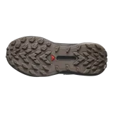 Championes de trekking Salomon Genesis Gore-Tex, color negro con detalles en rosado y gris, impermeables y con suela de alto agarre para senderismo y trail running.