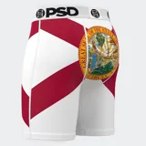 Calzoncillos bóxer de hombre marca PSD con estampado de la bandera del estado de Florida.