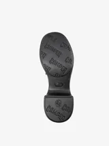 Mocasines negros de cuero con tacón bloque y suela XL Extralight.