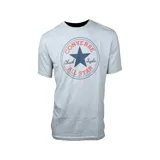 Remera gris con el logo clásico de Converse All Star estampado en el pecho.