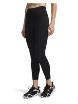 Calza deportiva de tiro alto con bolsillos laterales, confeccionada en tejido elástico de alto rendimiento con tecnología que absorbe el sudor y se seca rápidamente.