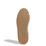 Championes Adidas Breaknet Sleek de mujer, color celeste con detalles en rosa y suela marrón.