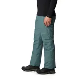 Pantalón de esquí Columbia modelo Bugaboo IV, color gris azulado, con tecnología impermeable Omni-Tech y revestimiento térmico reflectante Omni-Heat. Presenta cintura ajustable, polainas internas y costuras selladas.