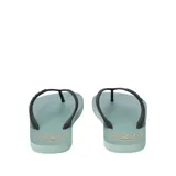 Ojotas Rip Curl modelo Icons Of Surf Bloom Open Toe, color verde con tiras negras y logo de la marca en contraste.