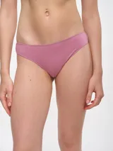 Bombacha de bikini color rosado.