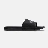 Ojotas Joma modelo S.Island, color negro, con banda superior texturizada y logo de la marca en relieve.