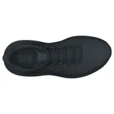 Championes de running Under Armour modelo Phade RN 3, color negro. Presentan una parte superior de malla ligera y transpirable con soporte estratégico, entresuela con amortiguación de EVA y suela exterior de goma resistente con ranuras flexibles.