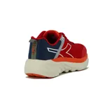 Championes de running Diadora Bresh, color rojo con detalles en azul y naranja.