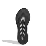 Championes de running Adidas Runfalcon 6 W para mujer, de color negro con las tres tiras características en los laterales y la mediasuela en color blanco.