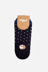 Medias invisibles estampadas de algodón, nylon y spandex.