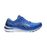 Championes de running Asics Gel-Kayano 29, color negro con detalles en rojo y amarillo. Presentan tecnología FF Blast+ en la entresuela para mayor amortiguación y diseño de malla transpirable.