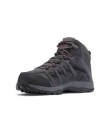 Botas de trekking Columbia Crestwood Mid Wtpf, de color gris, con cordones y suela Omni-Grip. Fabricadas con una combinación de cuero, malla y cinchas, con tecnología impermeable y transpirable.