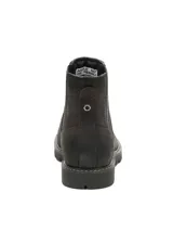 Botin tipo chelsea Caterpillar modelo Colorado para mujer, color negro, de cuero nobuk texturizado con paneles elásticos laterales y suela de goma con tracción.
