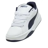 Championes Puma Park Lifestyle Easy, color blanco con detalles en azul marino.
