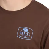 Remera de algodón color azul marino, con cuello redondo, mangas cortas y logo de la marca estampado en el pecho.