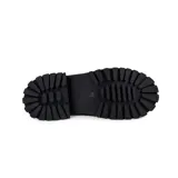 Botas Chelsea de cuero con estampado de piel de serpiente, laterales elásticos negros y suela track negra.