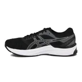 Championes de running Asics Gel-Sparta, color negro con entresuela blanca y detalles en gris.