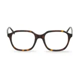 Lentes Mr Boho modelo Thacker, con armazón de acetato con patrón carey en tonos marrones y diseño geométrico de formato cuadrado.