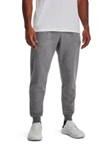 Pantalón de jogging Under Armour, confeccionado en tejido polar de mezcla de algodón con interior cepillado. Presenta cintura elástica con cordón ajustable, bolsillos laterales abiertos, bolsillo trasero con cierre y puños acanalados en los tobillos.