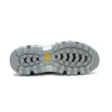 Championes Caterpillar Raider Sport Megatron, color gris con detalles en naranja y violeta.