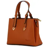 Cartera negra con correa larga y corta, y monedero a juego.