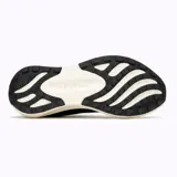 Zapatillas de trail running Merrell Morphlite para hombre, color negro con detalles en blanco. Capellada de jacquard, cordones y refuerzos reciclados, forro de malla transpirable reciclada, plantilla de espuma EVA reciclada, entresuela de espuma FloatPro™ y suela de goma adherente.