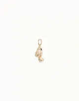 Charm de metal bañado en plata con el símbolo del signo zodiacal Leo.