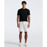 Camiseta negra de cuello redondo para hombre, confeccionada en algodón orgánico. Presenta un ajuste entallado y el logo de Original Penguin en el pecho.