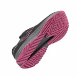 Championes de running Joma modelo Neon Lady, color negro con entresuela gris y detalles en fucsia. Confeccionados con malla técnica transpirable y suela de caucho.