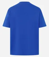 Remera de algod&oacute;n peruano color verde militar, de cuello redondo y manga corta, con dise&ntilde;o liso y corte b&aacute;sico.