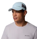 Gorro tipo visera Columbia Tech Shade II Hat, color celeste con detalles en gris en los laterales, confeccionado en nailon con tecnología Omni-Wick para absorción de humedad.