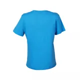 Remera blanca de algodón con cuello redondo y manga corta. Presenta un escudo estilizado de la Asociación Uruguaya de Fútbol (AUF) con cuatro estrellas doradas arriba y el logo de Nike en color dorado.