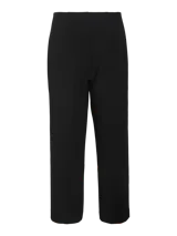 Pantalón sastrero de tiro alto con corte recto y pinzas frontales. Confeccionado en tejido elástico con acabado suave.