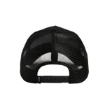 Gorra de camionero negra con parche bordado de un cocodrilo y la frase "Oh Snap".