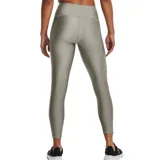 Calza capri Under Armour HeatGear negra con logo en la pierna izquierda.