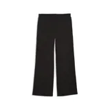 Pantalón deportivo de corte ancho, color negro, con logo de la marca bordado en blanco en la parte superior.