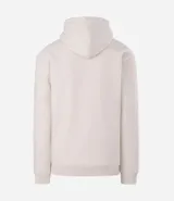 Buzo cerrado de fleece con capucha ajustable, manga larga con puños acanalados, bolsillo tipo canguro y cintura ajustada.
