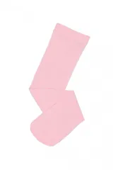 Medias panty lisas de 40 deniers, color rosado, con acabado opaco y textura suave.